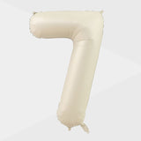 40 inch Cream Giant Number Foil Balloon