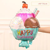 Ice cream Donut Party Foil Balloon