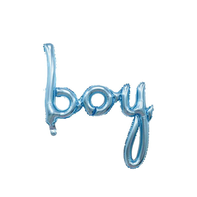 Boy Script Balloon - Blue