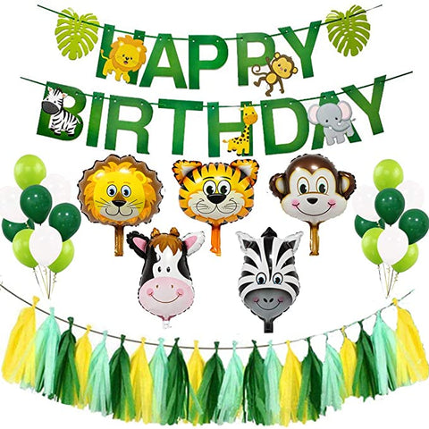 Safari Animal Zoo Theme Birthday Value Pack 1