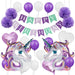 Unicorn Theme Balloon Birthday Party Décor Pack 4