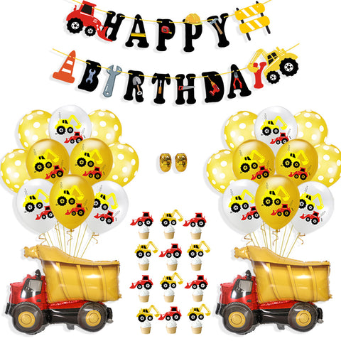 Construction theme Happy birthday Party Value Pack
