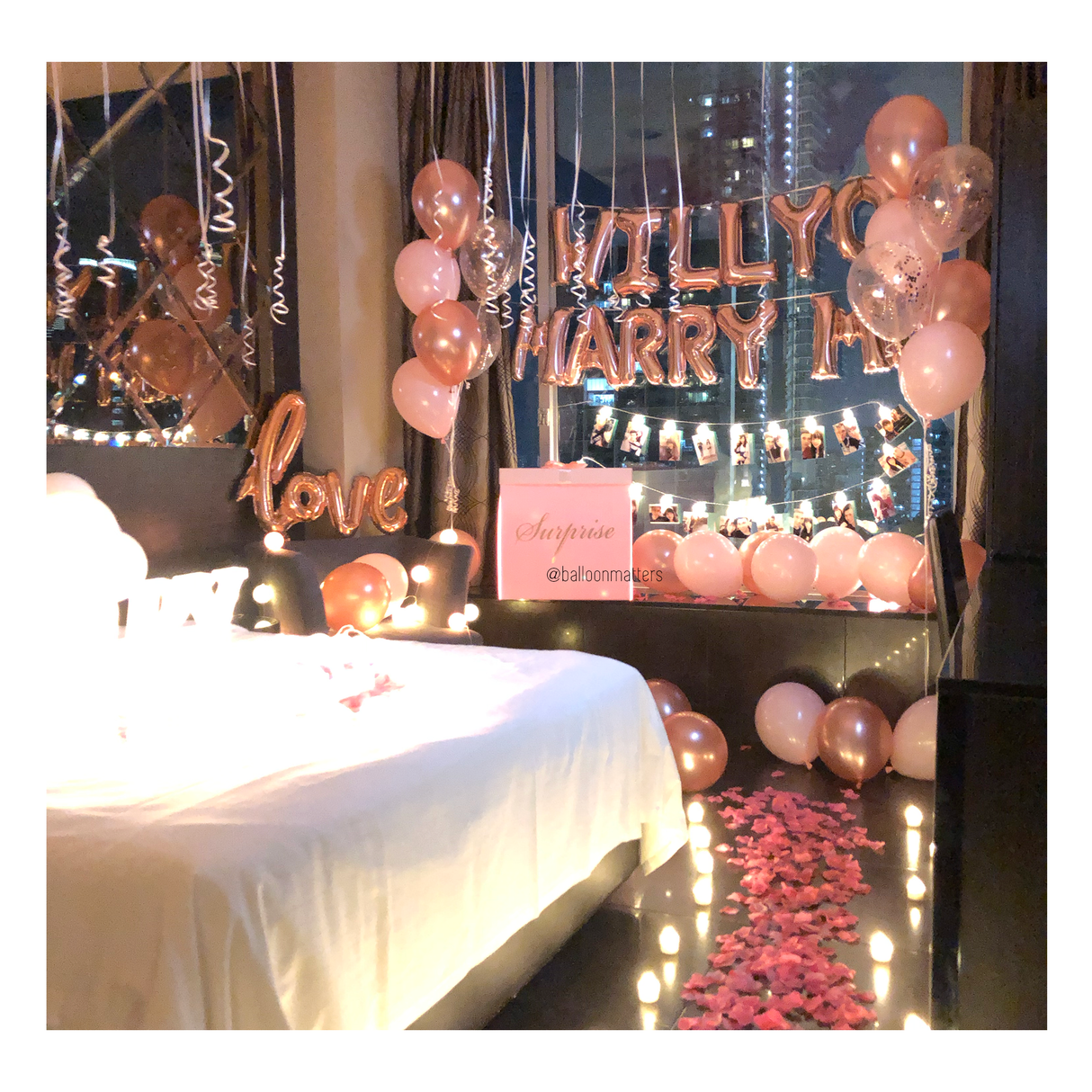 Marry Me Proposal Balloon Set 1