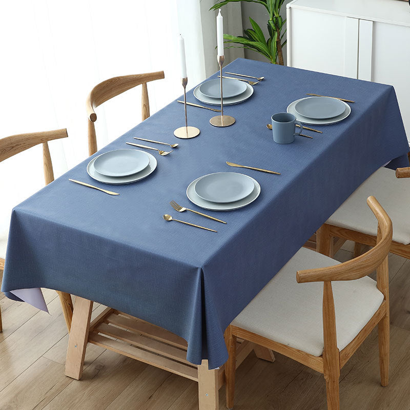 Premium PVC Table Cloth - Pure Dark Blue