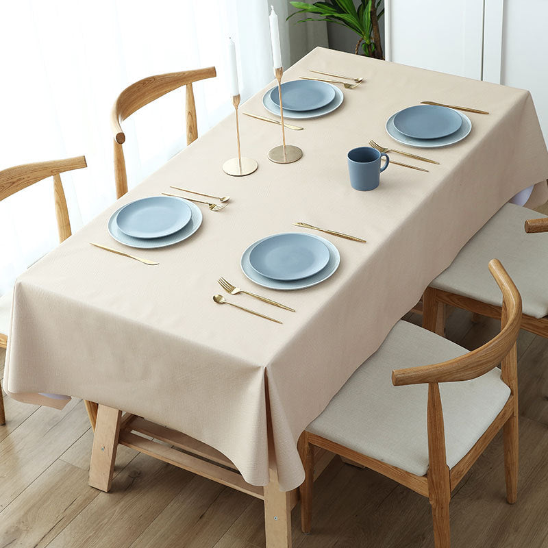 Premium PVC Table Cloth - Pure Champagne