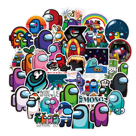 50pcs/set Among Us Stickers