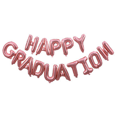 Happy Graduation Foil Balloon - Rose Gold