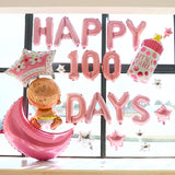 Happy 100 days deco pack for baby girl