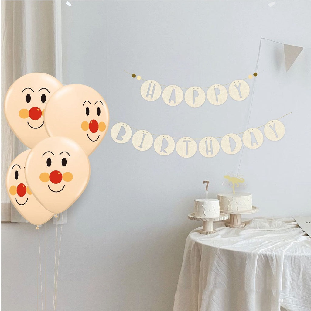 Wooden Hollow Circle Happy birthday Garland Banner