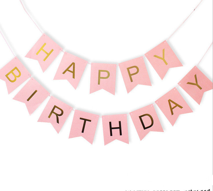 Birthday balloon deco pack (Pink) - no helium required