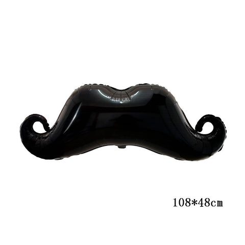 Black Moustache Foil Balloon