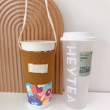 Canvas Cup Holder Straw Holders