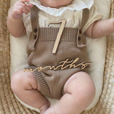 Wooden Number Days Month Photo Props