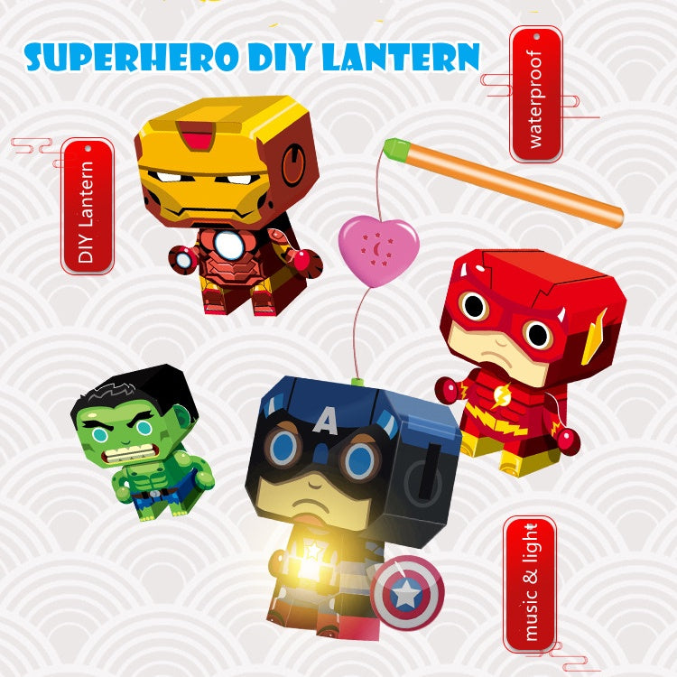 [SG Seller] - Mid autumn kid DIY lantern Super Hero