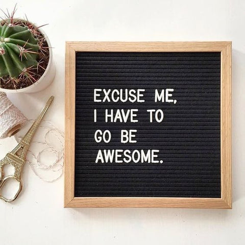 DIY Felt Letter Board 25cm x 25cm