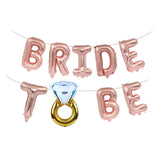 Rose Gold Bride To Be Diamond Ring Tinsel Curtain Décor Pack