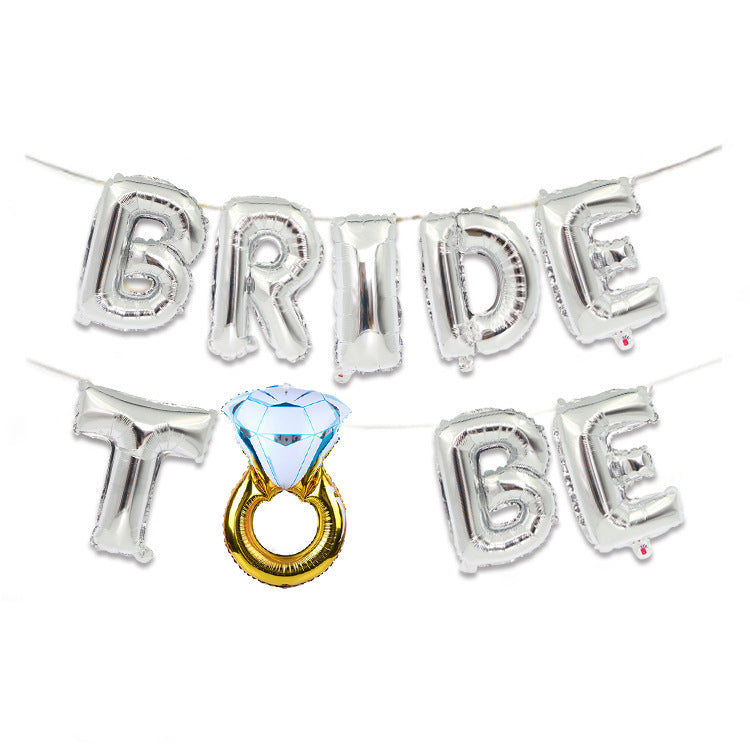 Bride To Be Foil Balloons - Silver