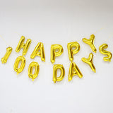 16 inch HAPPY 100 DAYS foil balloon