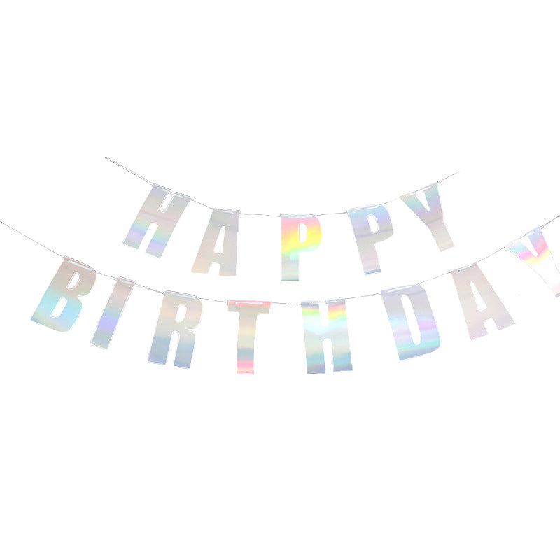 Happy Birthday Banner - Iridescent