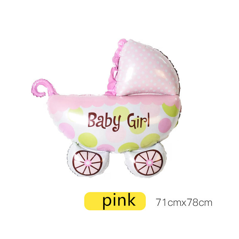 Baby Girl Stroller Foil Balloon - Pink