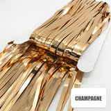 Glossy Tinsel Curtain - Champange