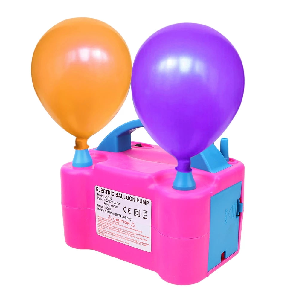 Electric Balloon Pump with Twin Nozzle (Not Helium Tank gas)