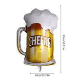 Large Size Alcohol Wine Liquor Glass Foil Balloon