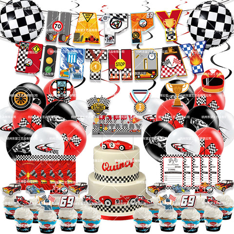 Racing Car Theme Balloons Decoration Pack