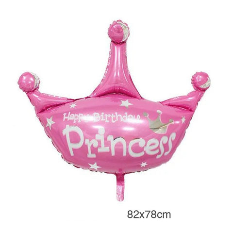 Baby Crown Foil Balloon - Pink (Princess)