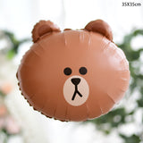 Line Friends Brown Bear Cony Sally Foil Balloon