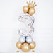 Number Balloon Column - Silver Number