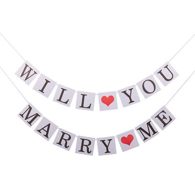 Will You Marry Me Card Banner