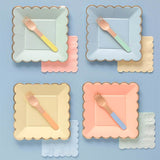 Disposable plates, cups, fork & spoons for parties - Candy Pastel Colour