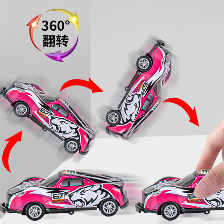 Kids Mini Pull Back flipping Racing Car Toy
