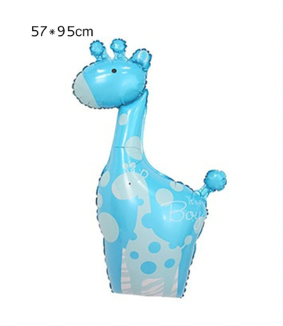 Giraffe Foil Balloon - Blue (Boy)