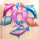 Ocean Animal Large Foil Balloons Under the Sea Cartoon Creatures