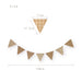 Wooden Triangle Pattern Banner Decoration