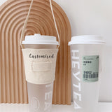 Canvas Cup Holder Straw Holders