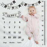 Baby Milestone Photo Blanket Play Mat