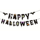 Happy Halloween banner garland