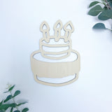 Wooden Birthday Cake Wall Décor