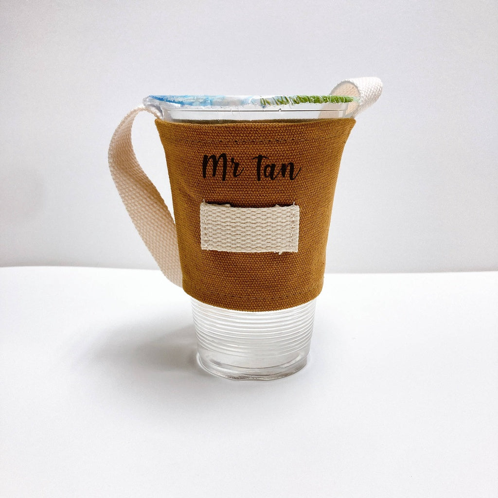 Canvas Cup Holder Straw Holders