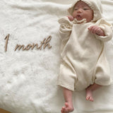 Wooden Number Days Month Photo Props