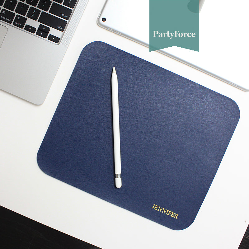 Customised Personalised Mouse Pad waterproof PU leather Mouse Pad