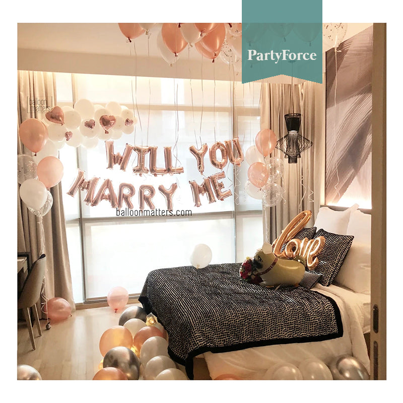 Marry Me Proposal Balloon Set 2