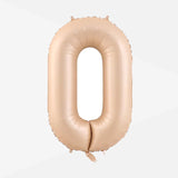 40 inch Caramel Giant Number Foil Balloon