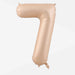 40 inch Caramel Giant Number Foil Balloon
