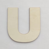 Simple Wooden Alphabet Letter