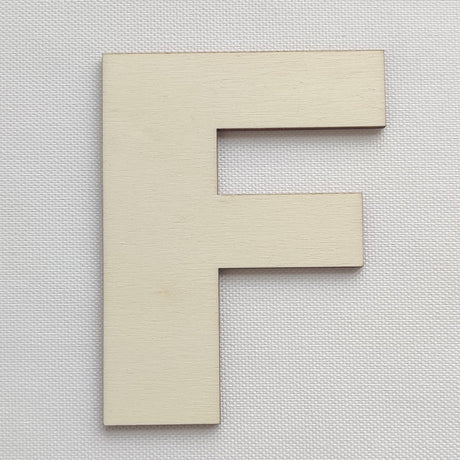 Simple Wooden Alphabet Letter