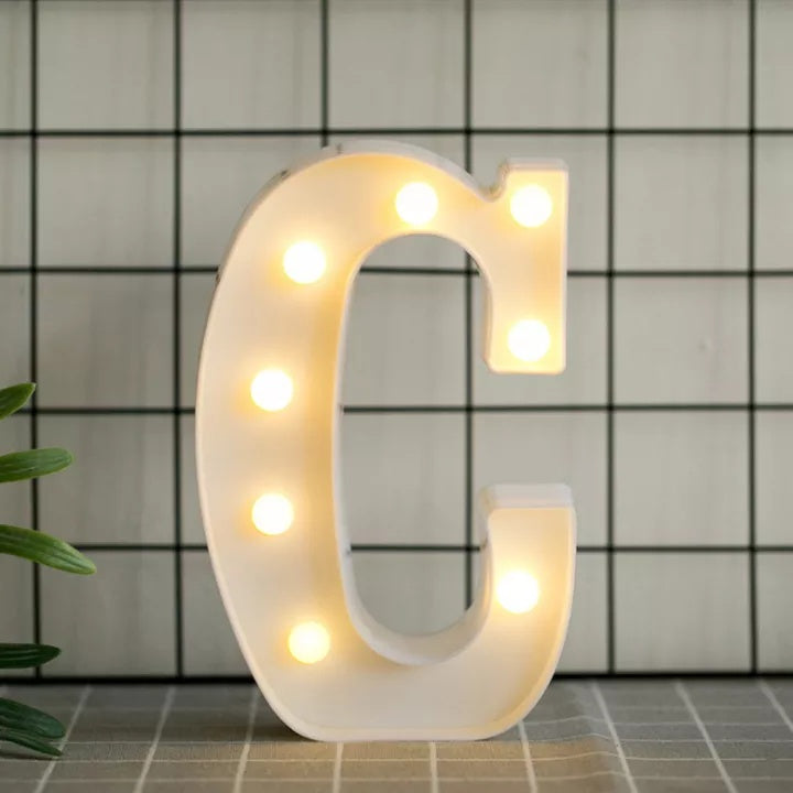 Magik Light up Letter LED Alphabet Number Symbol Plastic Battery
